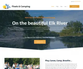 Twosonsfloats.com(On the beautiful Elk River in Noel) Screenshot