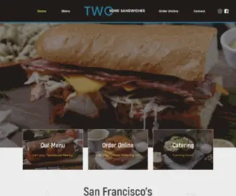 Twosonssandwiches.com(Two Sons Sandwiches) Screenshot