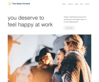 Twostepsforwardconsulting.com(Career Coaching) Screenshot