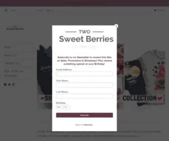 Twosweetberries.com(Two Sweet Berries) Screenshot