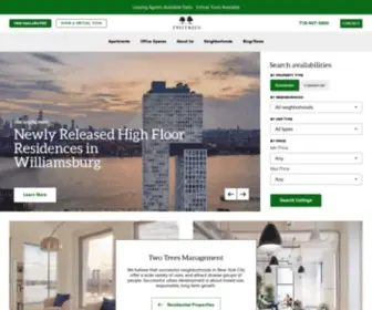 Twotreesny.com(Luxury Apartments & Office Spaces for Rent in NYC) Screenshot
