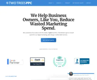 Twotreesppc.com(#1 Digital Marketing Company In Sacramento) Screenshot