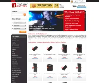 Twowaybattery.com(Two Way Radio Batteries) Screenshot