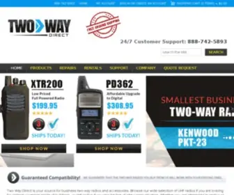 Twowaydirect.com(Two Way Radios for Business & First Responders) Screenshot