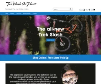 Twowheelsoneplanet.com(Two Wheels One Planet Bicycle stores) Screenshot