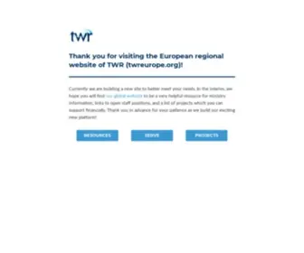 Twreurope.org(International Christian missions media ministry TWR (Trans World Radio)) Screenshot