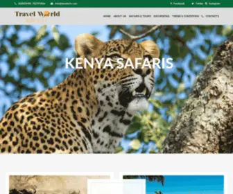 Twsafaris.com(Travel World Safaris LLC) Screenshot