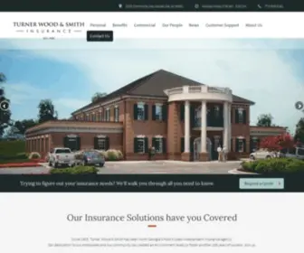 Twsinsurance.com(Turner, Wood & Smith) Screenshot