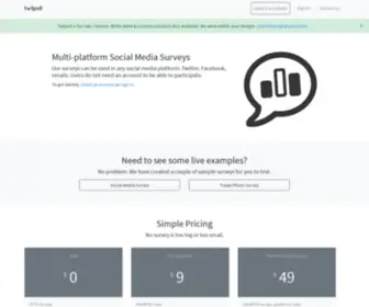 TWtpoll.com(From Simple Twitter Polls to Powerful Web Surveys) Screenshot