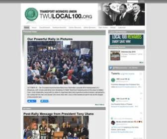 Twulocal100.org(TWU Local 100) Screenshot