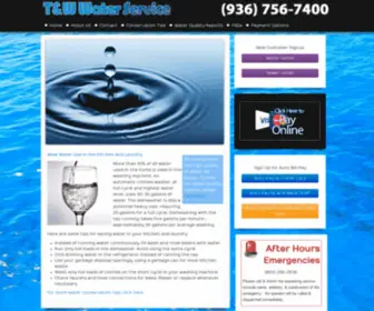 TWWaterservice.com(Blue Topaz Utilities) Screenshot