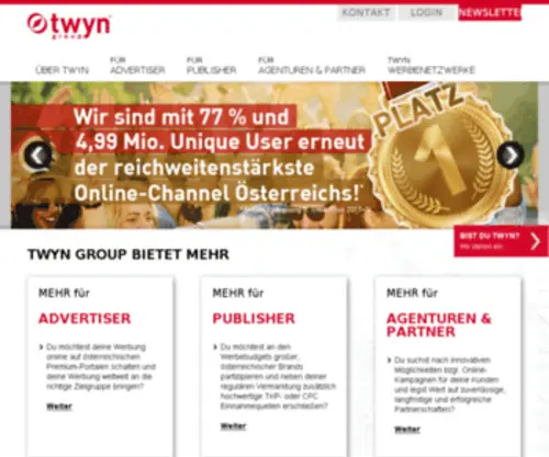 TWYN.com(Twyn group) Screenshot