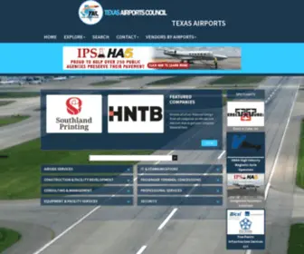 Txairportbuyersguide.com(Texas Airports Council Buyers Guide) Screenshot