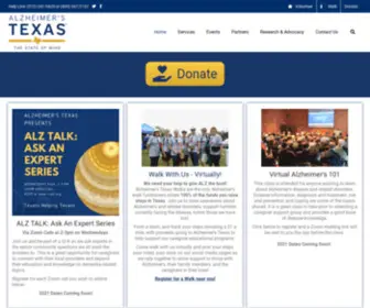 Txalz.org(Alzheimer’s Texas) Screenshot