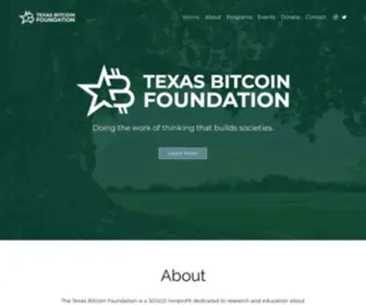 Txbitcoinfoundation.org(Texas Bitcoin Foundation) Screenshot