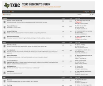 Txbushcraft.com(Texas Bushcraft's Forum) Screenshot