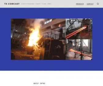 Txconcast.com(Continuous cast iron bar) Screenshot