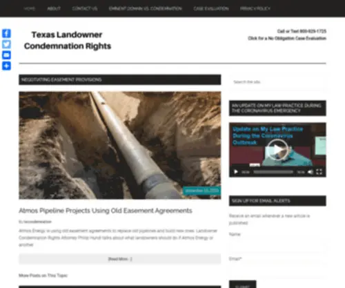 Txcondemnationrights.com(Texas Condemnation Rights) Screenshot