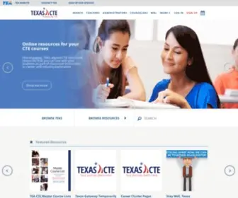 TXcte.org(TX CTE Resource Center) Screenshot