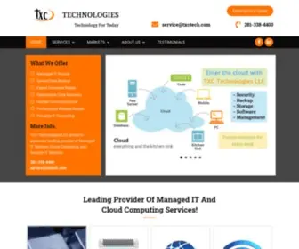 TXctech.com(Managed IT and Cloud Computing Services) Screenshot