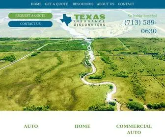 Txdiscounters.com(Texas Insurance Discounters) Screenshot