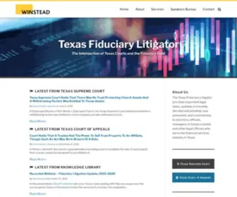 Txfiduciarylitigator.com(Texas Fiduciary Litigator) Screenshot