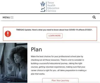 Txhes.com(Texas Health Education Service) Screenshot