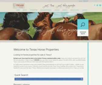 Txhorseproperties.com(Just Horse Properties) Screenshot