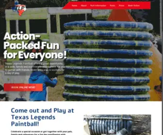 Txlegendspb.com(Texas Legends Paintball) Screenshot