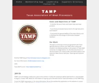 Txmeatprocessors.org(TAMP) Screenshot