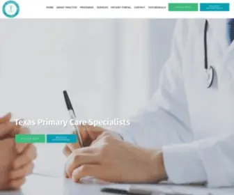 TXprimary.com(Texas Primary Care Specialists) Screenshot