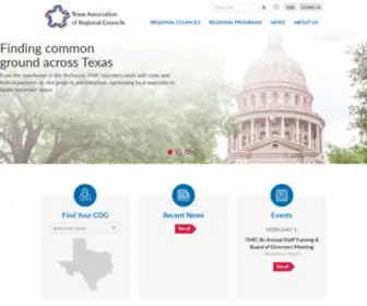 Txregionalcouncil.org(Texas Association of Regional Councils) Screenshot