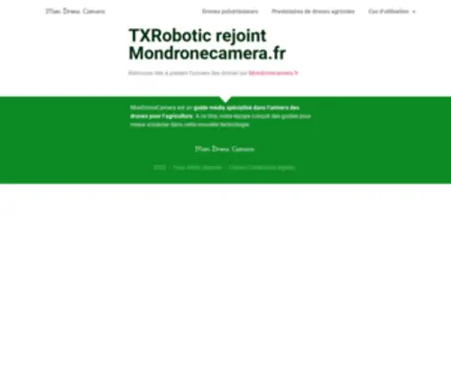 Txrobotic.fr(Mon Drone Agricole) Screenshot