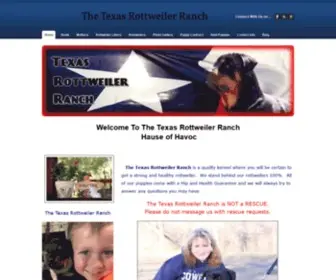 Txrottweilerranch.com(                   The Texas Rottweiler Ranch) Screenshot