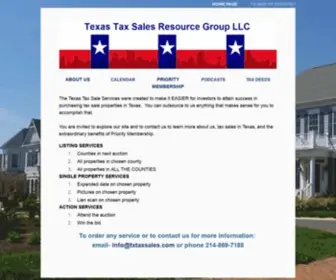 Txtaxsales.com(Texas Tax Sales) Screenshot