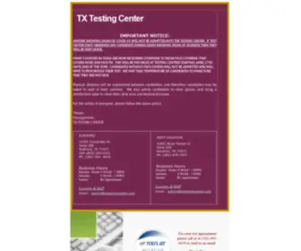 Txtestingcenter.com(Txtestingcenter) Screenshot