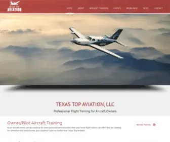 Txtopaviation.com(Texas Top Aviation // Personalized Owner/Pilot Instruction) Screenshot