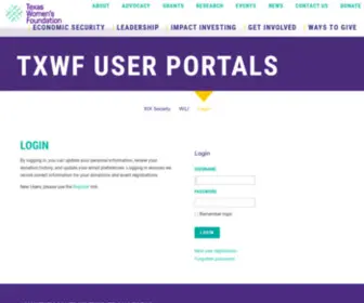 TXWF.co(Texas Women&#039;s Foundation) Screenshot