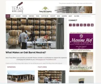 Txwinelover.com(Texas Wine Lover®) Screenshot