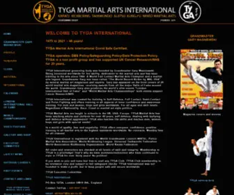 TY-GA.co.uk(TYGA MARTIAL ARTS INTERNATIONAL) Screenshot