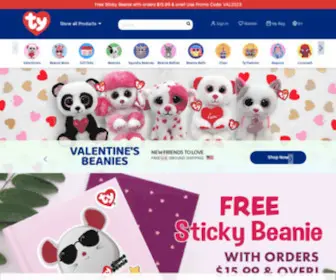 TY.com(Stuffed Animals & Plushies) Screenshot