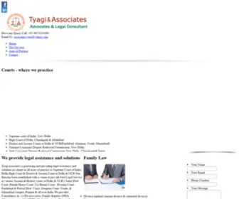 Tyagiassociates.com(Tyagi Associates) Screenshot