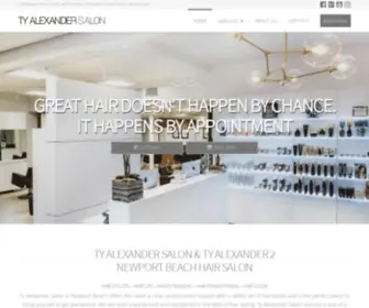 Tyalexandersalon.com(Ty Alexander Salon) Screenshot