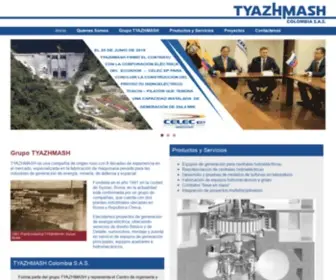 Tyazhmash.com.co(TYAZHMASH Colombia S.A.S. – Proyectos de generación de energía eléctrica) Screenshot