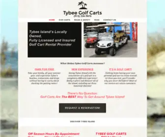 Tybeegolfcarts.com(Seeing Tybee Island with the convenience of a golf cart rental) Screenshot