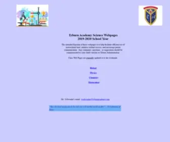 Tyburnscience.education(Tyburn Academy Science Webpages) Screenshot