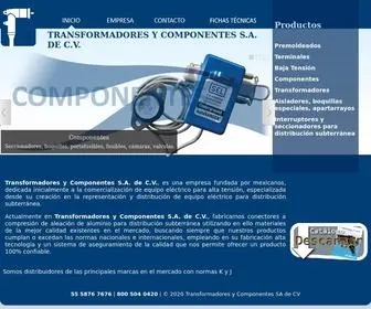 TYC.com.mx(Transformadores y Componentes S.A) Screenshot