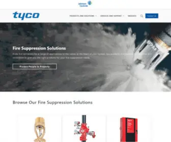 Tyco-Fire.com(Tyco Fire Protection Products) Screenshot