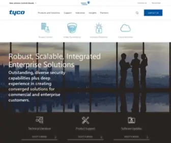 Tyco.com(Tyco Security Products and Solutions) Screenshot