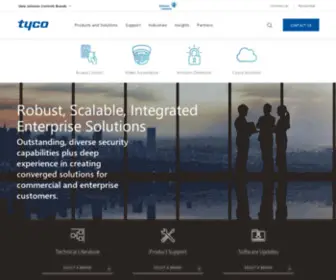 Tyco.net(Tyco Security Products and Solutions) Screenshot